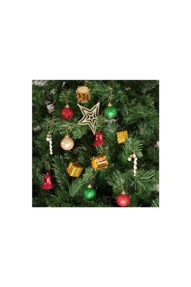 Pazariz Yıldızlı Yılbaşı Çam Ağacı Süsü 27'li ürün görseli