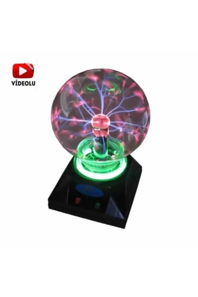 Pazariz Pazarız Gece Lambası Tesla Plazma Lamba Işık Sihirli Küre Cadı Küresi - Resim 3