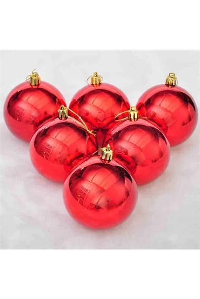 Pazariz Yılbaşı Ağacı Top Süs 4 Cm 6 Adet - Resim 2