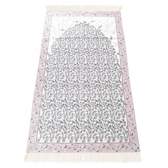 Damat Bohçası Seccadesi Çini Desen Pembe - 1