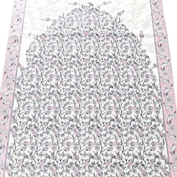 Damat Bohçası Seccadesi Çini Desen Pembe - 2