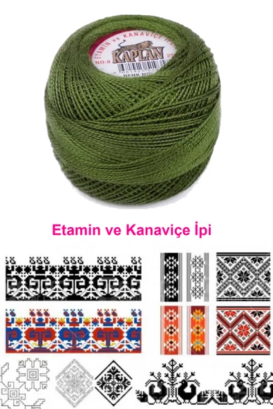 Kaplan Etamin Ve Kanaviçe İpi 8 No Kod/Renk: 116 - Royaleks - 2
