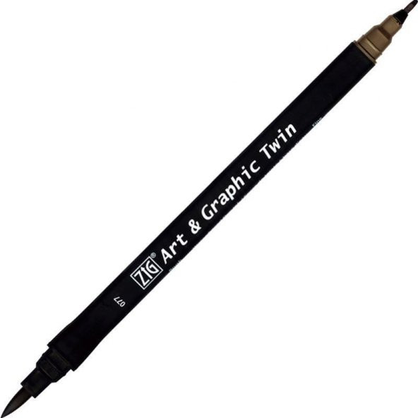 ZIG ART&GRAPHIC TWIN TUT-80 77 DEEP BROWN - 1