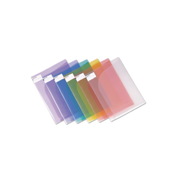 Comix Dosya Çift Taraflı 22x30.7 Şeffaf Renkler A1752 ( 10 adet )