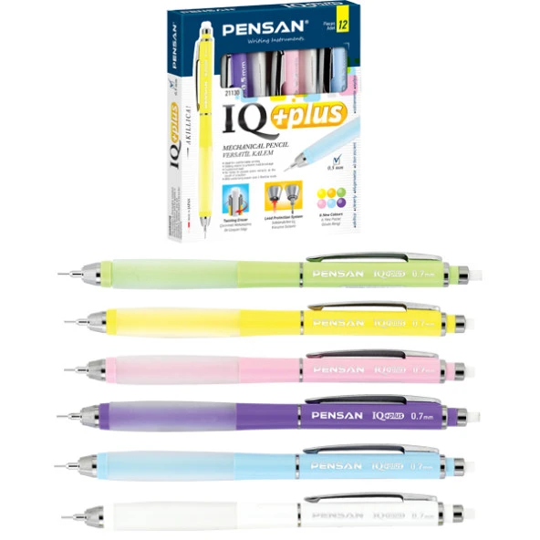 Pensan Versatil Kalem IQ Plus 0.7 MM 5 Renk 21130-12-LI-PKT