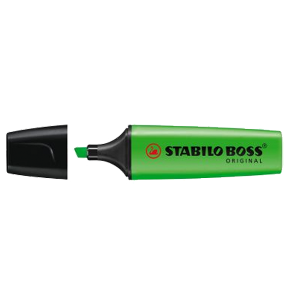 Stabilo Fosforlu Kalem  ( 10 adet) Boss Orıgınal Yeşil 70/33