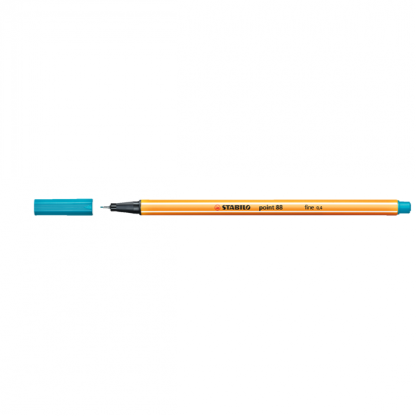 Stabilo Keçe Uçlu İnce Kalem ( 10 adet)  88 Point 0.4 MM Turkuaz Mavi 88/51