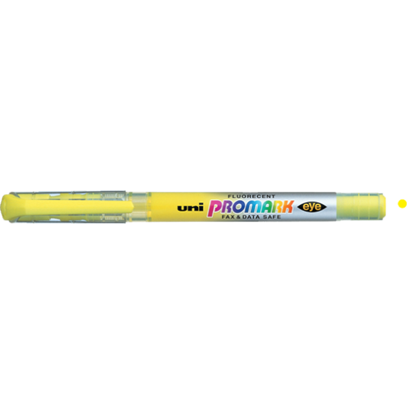 Uni-Ball Fosforlu Kalem ( 12 adet ) Promark Eye Cep Tipi Sarı USP-105
