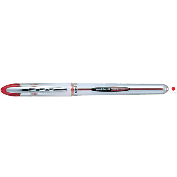 Uni-Ball Roller Kalem ( 12 adet ) Vision Elite Bilye Uç 0.8 MM Kırmızı UB-200