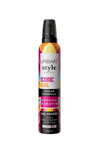 Urban Care Style Guide Iconic Curl Hacimli Bukleler Sağlayan Saç Köpüğü-güçlü Tutuş-vegan-200 ml - 2
