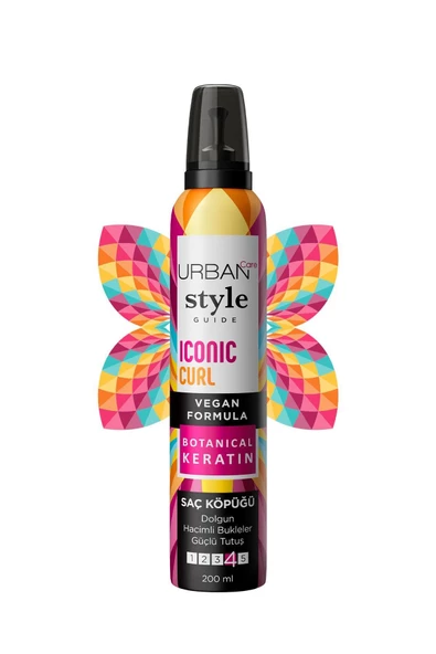 Urban Care Style Guide Iconic Curl Hacimli Bukleler Sağlayan Saç Köpüğü-güçlü Tutuş-vegan-200 ml - 3