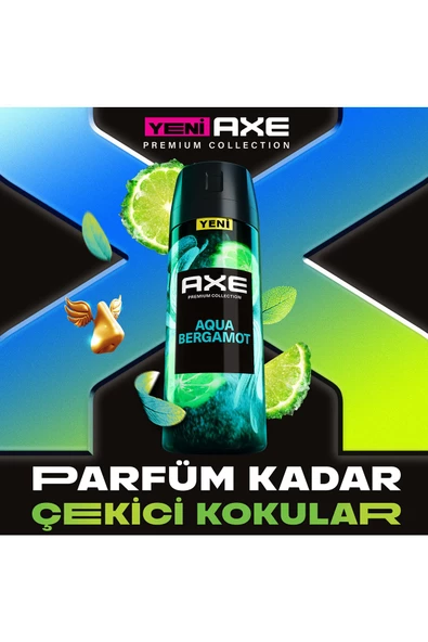 Axe Premium Collection Erkek Sprey Deodorant Aqua Bergamot 72 Saat Ferahlık 150 ml - 3