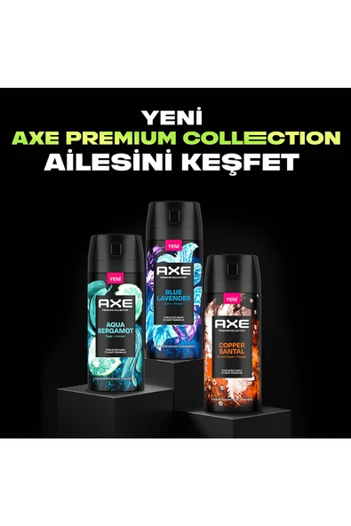 Axe Premium Collection Erkek Sprey Deodorant Aqua Bergamot 72 Saat Ferahlık 150 ml - 7