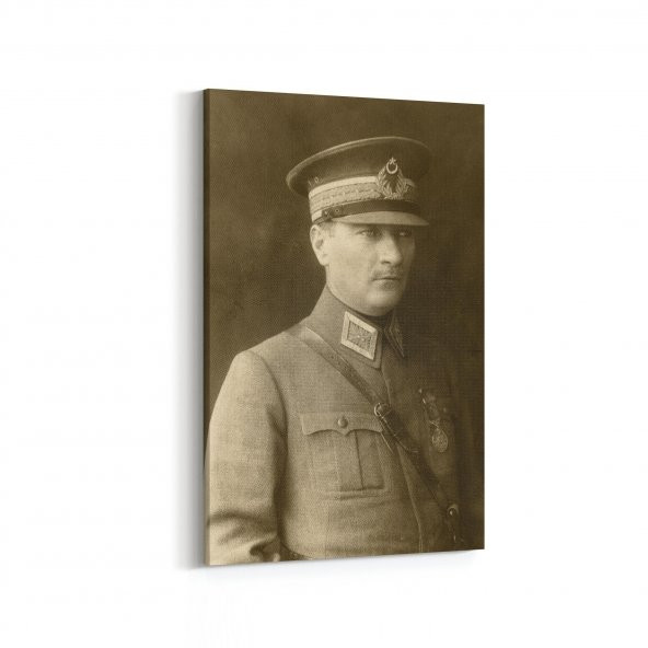 Olla 12412 Mustafa Kemal Atatürk Dikey Kanvas Tablo - 1