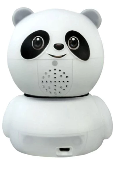 Pazariz Panda Görünümlü 360° 1080p Ip Güvenlik Kamerası Gece Görüşlü Bebek Bakıcı Ip Wifi Kamerası