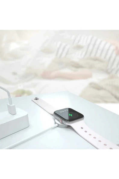 Pazariz Watch Seri 1/2/3/4/5/6 Manyetik Usb Şarj Kablosu Aleti Hızlı Şarj - Resim 3