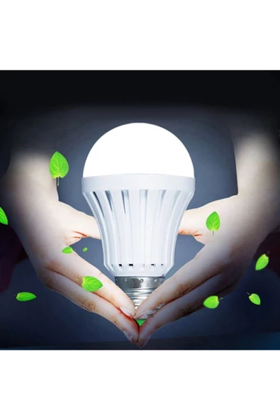 Pazariz Pazarız 9 Watt Şarjlı Led Ampul E27 Duylu 220 Volt - 3