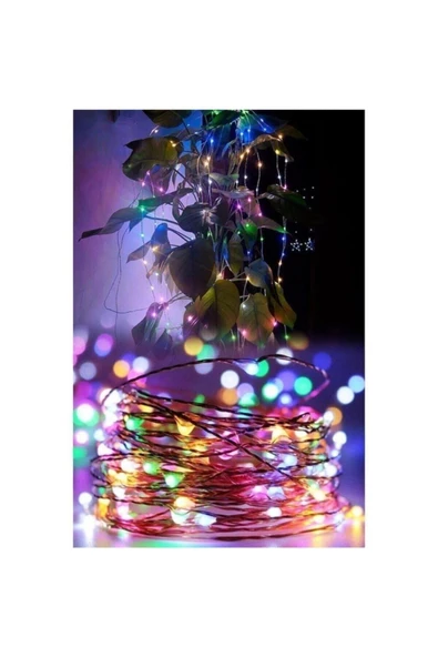 Pazariz Yeni Nesil 5 mt Pilli Peri Led Ince Tel Dekoratif Led Rgb ürün görseli 1