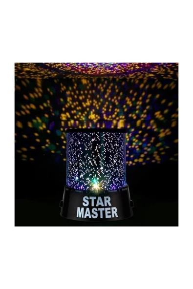 Pazariz Gece Lambası Dönen Gece Lambası Projeksiyon Led Yansıtma Starmaster - Resim 3