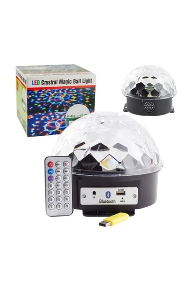 Pazariz Led Usb/blueooth Özellikli Yarım Dünya Küre Disko Topu ürün görseli 1