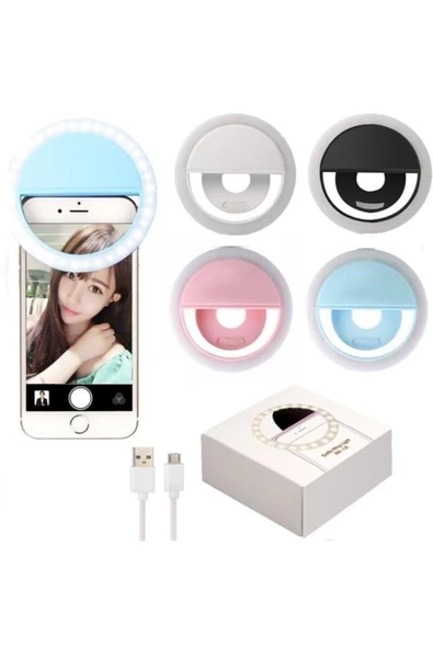 Pazariz Selfie Işığı Light Ring 36lı Led Taşınabilir Şarjlı ürün görseli 1