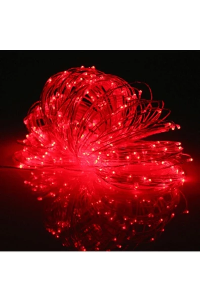 Pazariz 5 Metre Peri Led Çok Amaçlı Yılbaşı Parti Dekoratif Aydınlatma - Kırmızı - Resim 2