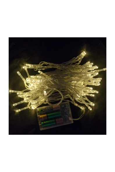 Pazariz 10 Metre Peri Led Yüksek Işık Pilli Dekoratif 90 Adet Led ürün görseli 1