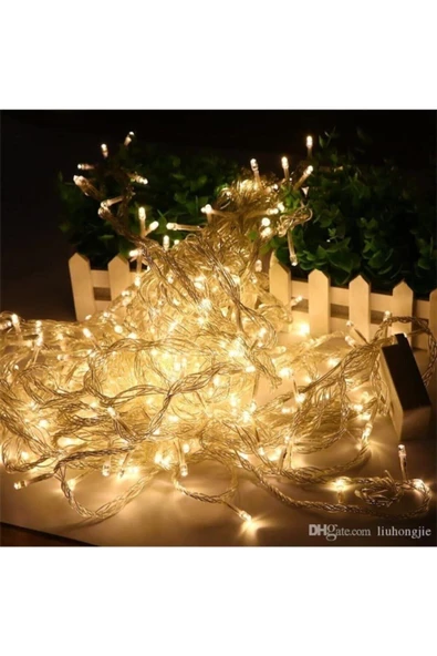 Pazariz Sarı Led Lamba Süs 5 Metre Işık Elektrikli 50 Ampul Led Dekor ürün görseli