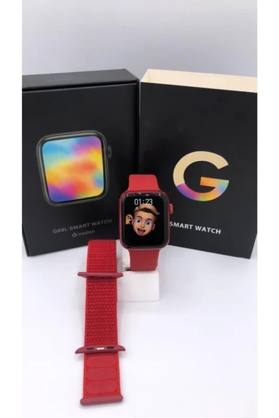 Pazariz G68l Smart Watch 6s Akıllı Saat Konuşma Özellikli Türkçe Menü Yan Tuşlar Aktif Uygulama - 2