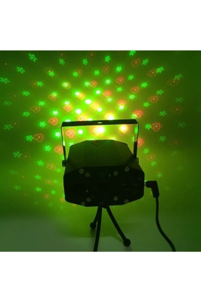 Pazariz Laser Işık Mini Stage Light Ledpar Flaşör Robot Işık Robotu - Resim 2