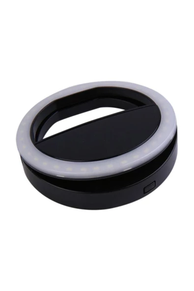 Pazariz Siyah Renk 3 Kademeli Işık Ayarlı Led Selfie Işığı ürün görseli 1