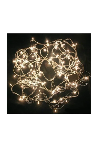 Pazariz 10 Metre 100 Led Beyaz Renk Süs Işık ürün görseli 1