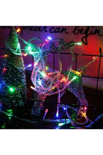 Pazariz 10 Metre Fişli Yılbaşı Süs Rgb Karışık Renkli Led Işık - Resim 2