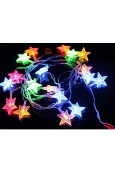 Pazariz 5 Metre Yıldız Rgb Led Animasyonlu Şeffaf Kablo
