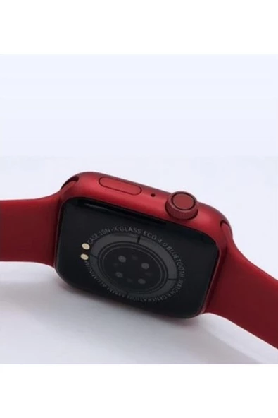 Pazariz G68l Smart Watch 6s Akıllı Saat Konuşma Özellikli Türkçe Menü Yan Tuşlar Aktif Kırmızı - Resim 3