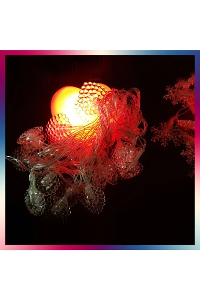 Pazariz Yılbaşı Hediye Seti - 3mt Damla Led+2 Kalp Led