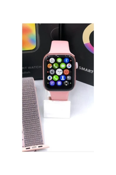 Pazariz G68l Smart Watch Çift Tuş Aktif -çift Kordon Akıllı Saat-rose