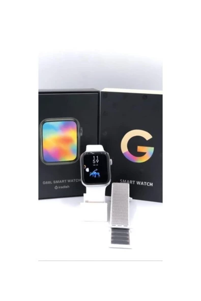 Pazariz G68l Smart Watch 6s  Uyumlu Akıllı Saat Konuşma Özellikli Türkçe Menü Yan Tuşlar Aktif Uygulama - 2
