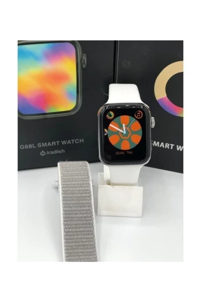 Pazariz G68l Smart Watch 6s  Uyumlu Akıllı Saat Konuşma Özellikli Türkçe Menü Yan Tuşlar Aktif Uygulama