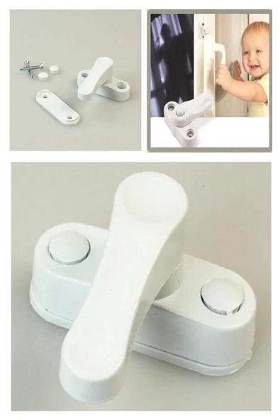 Pazariz 1 Adet Pvc Pimapen Pencere Cam Balkon Kapısı Güvenli Emniyet Kilidi Hırsız Kilidi