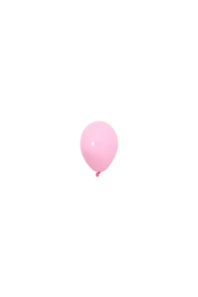 Pazariz 5 Inç Küçük Boy Pastel Balon Pembe 100 Adet
