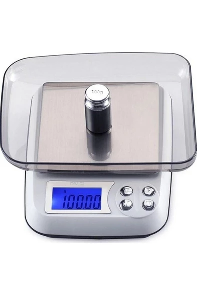 Pazariz Büyük Boy Digital Lcd Hassas Terazi Tartı 500 Gr. / 0.01 Gr. Thr219 - Resim 3