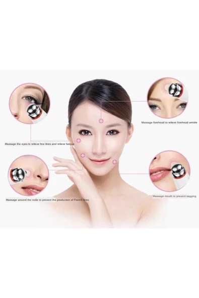 Pazariz Yüz Ve Göz Titreşimli Masaj Aleti Göz Altı Morluk Kırışıklık Şişlik Için Anti-aging Cihazı - Resim 3