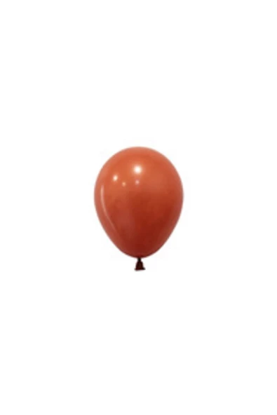 Pazariz 5 Inç Standart Boy Pastel Balon Terracotta 100 Adet