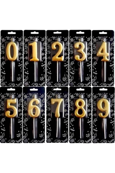 Pazariz Altın Rakam Mum 5 Numara ürün görseli