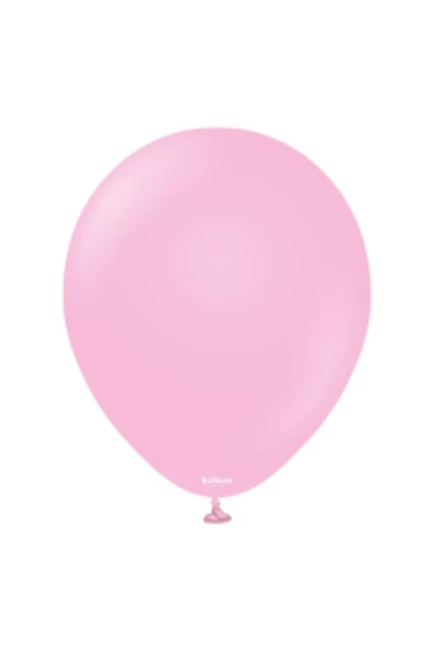 Pazariz 12 Inç Standart Boy Pastel Balon Şeker Pembe 100 Adet