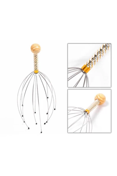 Pazariz Bokoma Yumuşak Uçlu Pratik Rahatlatıcı Kafa Kaşıma Teli Ve Masaj Aleti - Resim 3