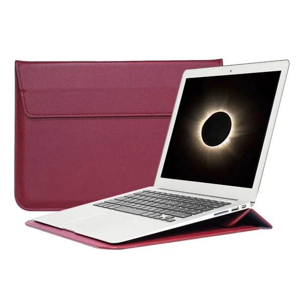 Deri El Çantası Laptop Çantası Bilgisayar Kılıfı Macbook Çantası 13 inç Notebook Kılıfı Su Geçirmez ürün görseli 1