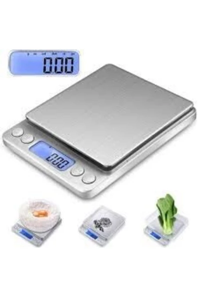 Pazariz Vegetii Digital Lcd Hassas Tartı-mutfak Terazisi 500gr/01gr ürün görseli 1