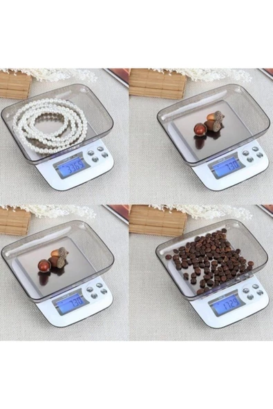 Pazariz Büyük Boy Digital Lcd Hassas Terazi Tartı 500 Gr. / 0.01 Gr. Thr219 - Resim 2